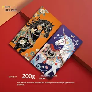 PlumHOUSE 6 Chiếc Tết Nguyên Đán Phong Bì Đỏ 2026 Năm Ngựa Hongbao Truyền Thống May Mắn Túi Lễ Hội Mùa Xuân Trang Trí Năm Mới VN