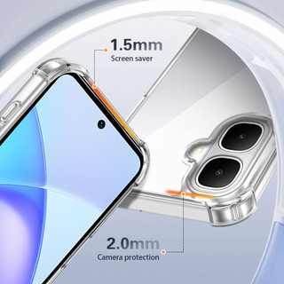 Dành cho infinix Smart 10 / POP 10 Ốp điện thoại cứng pha lê trong suốt chống rơi 4 chiếc Vỏ mỏng chống sốc