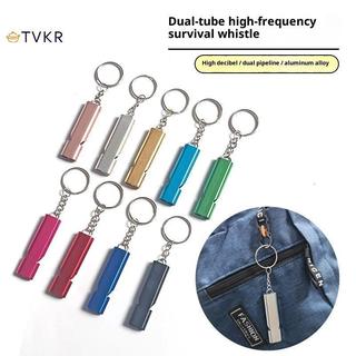 Còi Kim Loại Phẳng Dual Tần Số cho Đi Bộ và Leo Núi - Quà Tặng Perfect