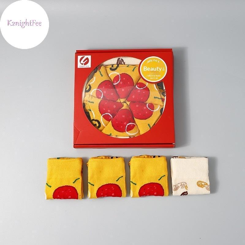 K2nightFee Bộ Tất Sushi Pizza Burger Cho Nữ - Quà Tặng Ấm Áp Mùa Thu Đông và Sinh Nhật