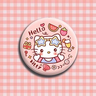 Hoạt Hình Sanrio Huy Hiệu Kuromi Giai Điệu Tự Chế Thiếc Thanh Sáng Tạo Mặt Dây Chuyền Thổ Cẩm Túi Trang Trí Quà Tặng Sinh Nhật