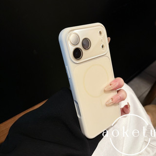 Ốp điện thoại silicon lỏng sang trọng cửa sổ lớn tức thì 17 từ tính phù hợp cho iPhone 13 14 15 16 17 Pro max mờ bao gồm tất cả các ống kính bao gồm vỏ silicon chống rơi
