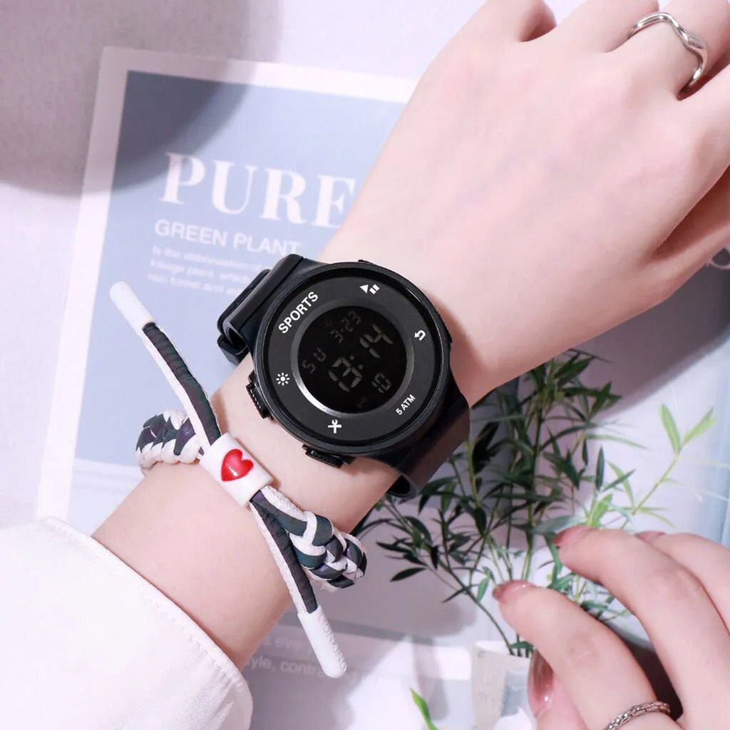Đồng hồ thể thao kỹ thuật số nam Đồng hồ đeo tay Chronograph dạ quang có dây đeo silicon cho trẻ em Thanh thiếu niên Học sinh