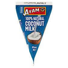 Nước Cốt Dừa Nguyên Chất Ayam Brand 65ml - Thơm Ngon, Tiện Lợi