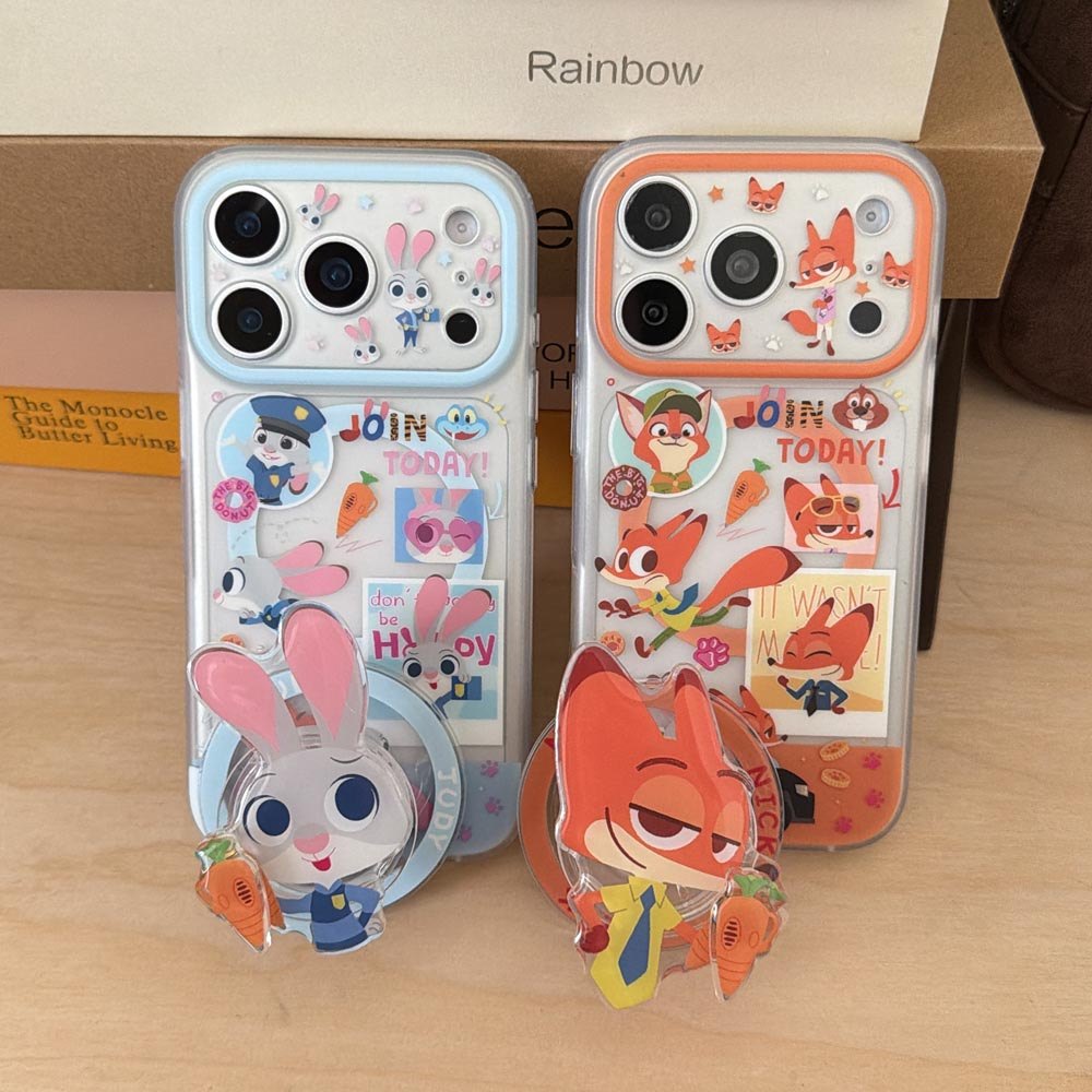 Ốp lưng cứng Tương thích với iPhone 13 14 14Pro 14ProMax 15 15Pro 15ProMax 16 16Pro 16ProMax 17 17Pro 17ProMax Judy Pattern Magnet Case