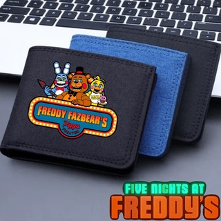 Năm Đêm Tại Freddy Ví In Hoạt Hình Ví Canvas Ví Dây Kéo Học Sinh Có Thẻ Ngân Hàng Đồng Xu Quà Tặng Trẻ Em