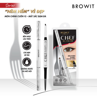 Chì Kẻ Mắt 2 Trong 1 Browit Chef Gel Eyeliner Giúp Kẻ Mắt Sắc Nét, Chống Nước và Không Lem 0.06G