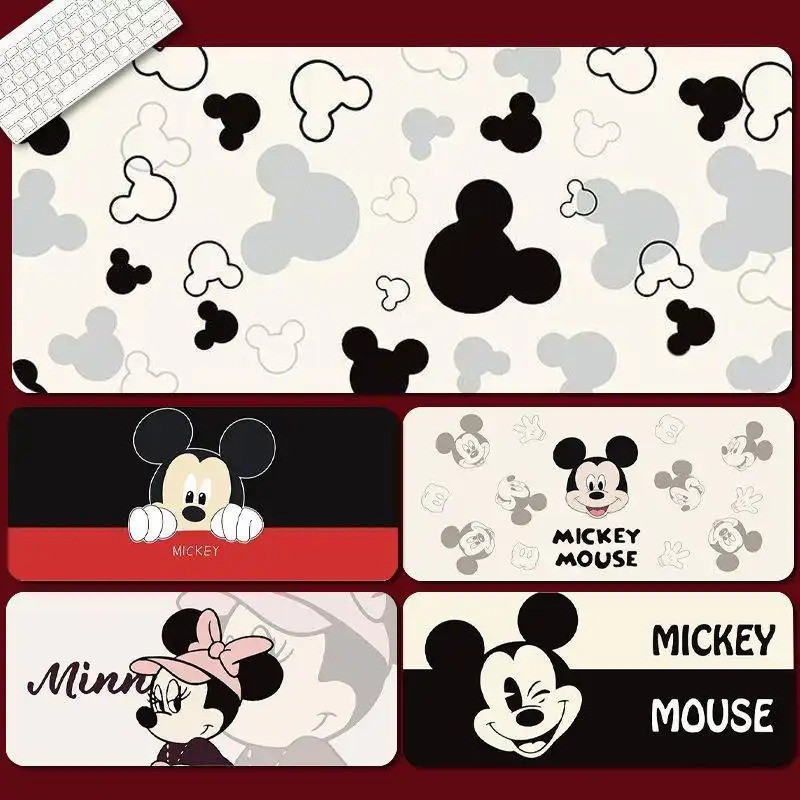 Miếng Lót Chuột Chuột Mickey & Chuột Minnie - Thảm Để Bàn Lớn Với Nghệ Thuật Hoạt Hình Cổ Điển Cho Trẻ Em & Người Hâm Mộ, Đế Cao Su Chống Trơn Trượt Dày 3 Mm