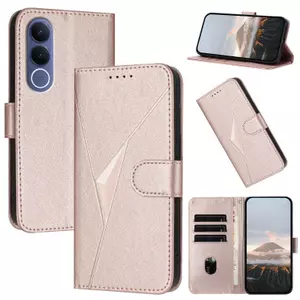 Ốp Lưng Cho Vivo V70FE Thiết Kế Tam Giác Nổi Thẻ Da Solots Mềm TPU Dây Đeo Tay Chống Rơi Vỏ Điện Thoại