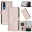 Ốp Lưng Cho Vivo V70FE Thiết Kế Tam Giác Nổi Thẻ Da Solots Mềm TPU Dây Đeo Tay Chống Rơi Vỏ Điện Thoại