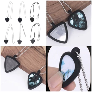 MOON Hình Trái Tim Mặt Dây Chuyền Chọn Giá Đỡ Cho Bass Ukulele Người Chơi Phụ Kiện Nhạc Sĩ