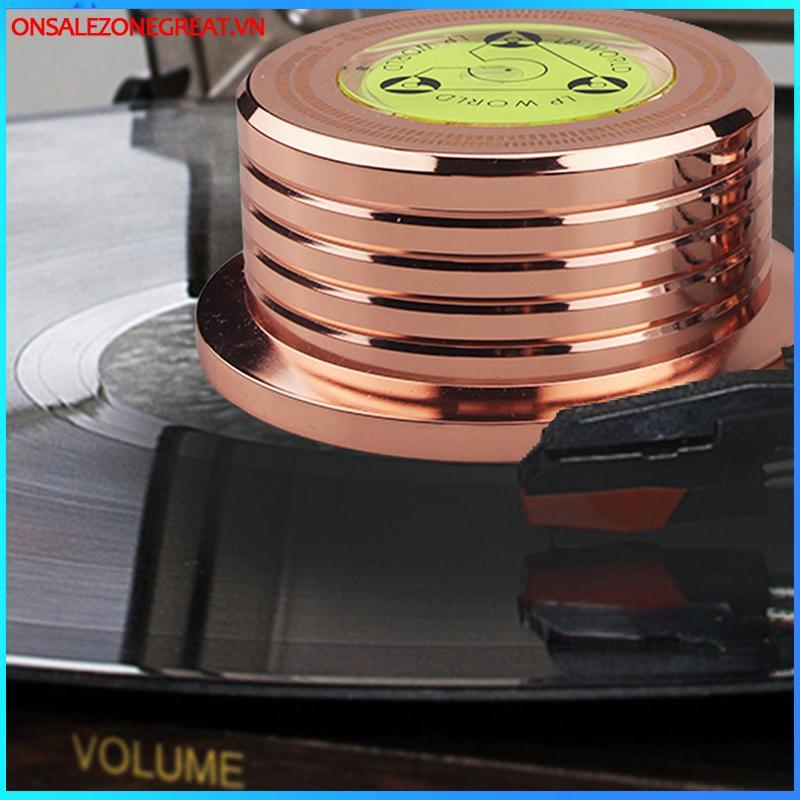 Ons 50Hz LP Bộ ổn định đĩa Kim loại Bàn xoay Trọng lượng Kẹp ghi máy nghe nhạc Phụ kiện tại