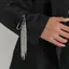Bộ đồ cá tính Kim loại sel Chain Trâm cài Lapel Pin dành cho nữ Quần quyến rũ Chân ngắn Ro Món quà trang sức [Mina]