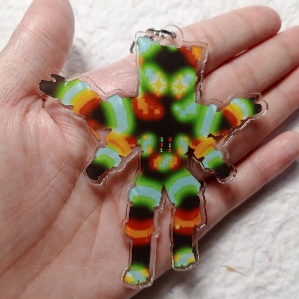 GANTUNGAN META Technetta INFINITY Escape Tsunami For Brainrots keychain Brainrots keychain