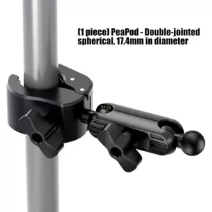 Đầu btsg Thanh nối dài 17mm Xây dựng bằng nhựa Xoay 360 độ để gắn điện thoại trên xe máy và chân máy
