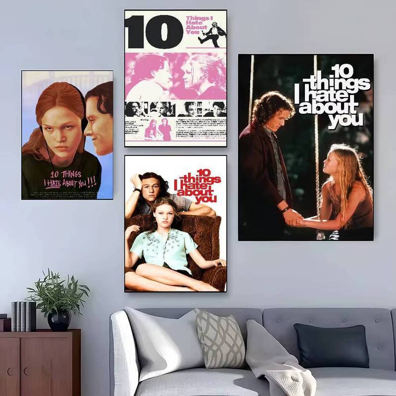 Vintage 10 Things I Hate About You Movie Poster Canvas Painting Art Home Wall Decor Canvas Poster