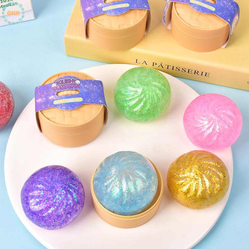 GHX Squishy Mô Phỏng Bánh Bao Bóng Áp Lực Đồ Chơi Giảm Căng Thẳng Mềm Xúc Giác Cho Bàn Làm Việc Văn Phòng Và Trang Trí Nhà VN