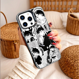 Ốp Lưng Iphone Phim hoạt hình thời trang Cho Iphone 7 xs xr 11 12 13 14 15 16 Pro Max Plus Detective Conan cartoon news