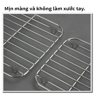 21×21×1.5cm Giá Nướng Nồi Chiên Không Dầu Bằng Thép Không Gỉ 304, Giá để Hấp Và Nướng, Lưới Thoát Nước