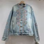 Áo khoác denim dài tay thêu họa tiết dân tộc retro, phù hợp xuân hè 2026