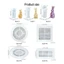 SA Thỏ Khuôn Silicon Với Thiết Kế Dập Nổi Tinh Tế Để Làm Bánh Sô Cô La Xà Phòng Và DIY