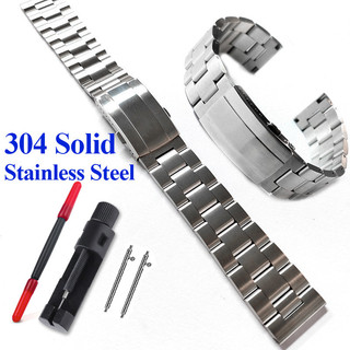 Dây đeo đồng hồ bằng thép không gỉ 304 nguyên khối 20mm 22mm Oyster Diver Dây đeo đồng hồ Vòng đeo tay cho Seiko Lặn SKX007 SKX009 SRPD Rùa Samurai TUNA Nam Nữ