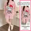 Bộ đồ ngủ cotton ngắn tay có miếng đệm ngực, phù hợp mặc ở nhà hoặc đi ra ngoài