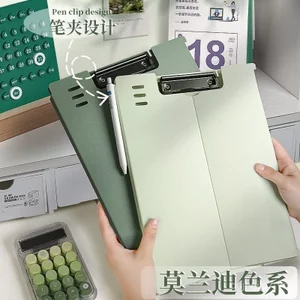 A4 Thư Mục Dọc Giấy Kiểm Tra Sinh Viên Thư Mục Viết Nẹp Lưu Trữ Kẹp Văn Phòng Mạnh Mẽ T8UU