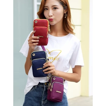 Bốn Mùa Phù Hợp Với Màn Hình Lớn Túi Điện Thoại Di Động Phong Cách Mới Túi Nữ Nhẹ Túi Nylon Túi Thắt Lưng Nữ Túi Mini Túi Nhỏ