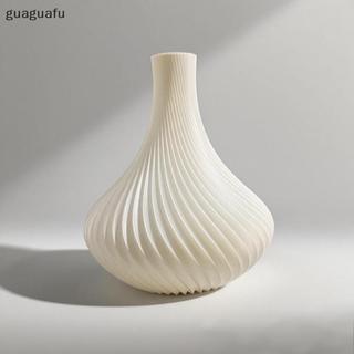 [guaguafu] Bình in 3d Bình hoa phong cách hiện đại có họa tiết xoáy Bình trưng bày hoa thẩm mỹ cho phòng khách Trang trí máy tính để bàn VN