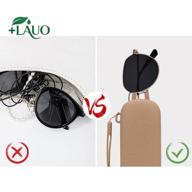 Kính mát Springevenstar silicon mềm, có dây đeo, chống trầy xước và bụi, vỏ bảo vệ