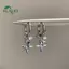 Mặt dây chuyền và bông tai Springevenstar màu xanh zircon và bạc, ngôi sao tám cánh, xu hướng Y2K - Món quà trang sức hoàn hảo