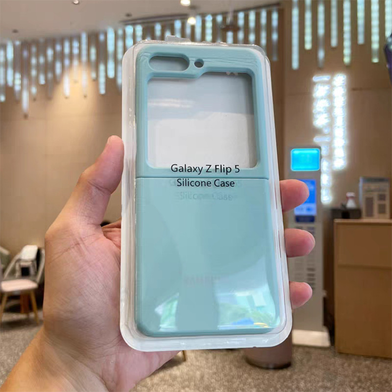 Ốp Lưng Silicon Lỏng Cảm Ứng Mềm Cho Samsung Z Flip 3 4 5 6 Ốp lưng Bảo Vệ Toàn Diện Cho Galaxy Z Flip3 Flip4 Flip5 Flip6