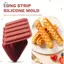 Khuôn silicon bánh quy ngón tay Tiramisu, Khuôn nướng bánh ngũ cốc 15 khoang, Khuôn thanh sô cô la, Khuôn silicon dải dài