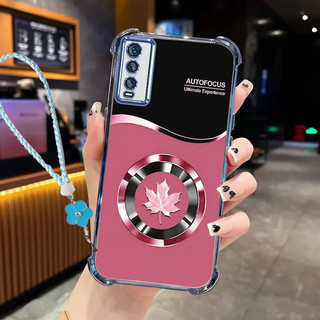 Ốp Cho Vivo V2029 V2028 V2026 V2032 V2042 V2069 V2039 V2068 V2052 V2054 V2070 V2101 Ốp Điện Thoại Mạ Điện Sang Trọng Bốn Góc Để Chống Rơi Mềm Silicon Bảo Vệ Mịn