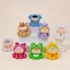 Bộ Hộp Mù Hình Mini Hình Thú Dễ Thương Cho Bé - 3cm Kawaii Nhựa Nhựa Linh Vật Để Bàn Trang Trí Ô Tô Phụ Kiện Thủ Công DIY 8 Thiết Kế Trọn Bộ