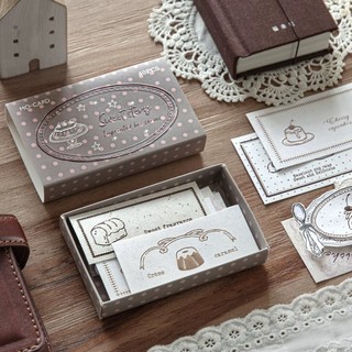 Set giấy sticky note mini in dập nổi Mocard Imprinted box