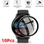 2-10 Chiếc Cong Kính Cường Lực Cho TicWatch Pro 3 2021 2020 E3 C2 Đen Edge Bảo Vệ Màn Hình Cho TicWatch GTX GTW GTK GTH Pro 2 GTA Chống Vân Tay Phim Kính HD