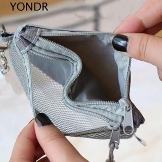 Túi lưu trữ lưới YONDR, Ví đựng tiền xu di động hai lớp tiết kiệm không gian, Hộp đựng mỹ phẩm du lịch có thể nhìn thấy vuông dung tích lớn đa năng
