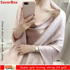 Khăn quàng cổ nữ SAVORBOX, Khăn choàng chống nắng nữ màu trơn Foulard, Khăn choàng vải lanh 180x85cm Plus Size Hijab