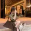 <![Áo sơ mi cổ polo nữ màu xanh cổ điển kiểu Mỹ] Phù hợp thời trang mùa hè