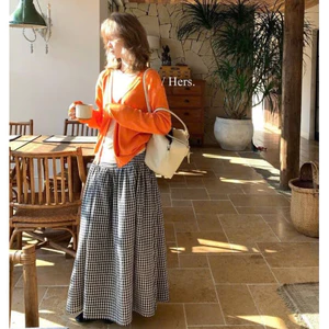 CHÂN VÁY KẺ CARO HERS - 80281