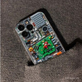 Khối xây dựng giống như trẻ em Vỏ bảo vệ trong suốt sáng tạo đơn giản Thích hợp cho iPhone 17promax / 16promax / 13 / 15pro / 12plus / 14 / 11pro / 14pro / 16plus / 15 / 17 / 14 Vỏ điện thoại chống va đập