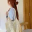 Lười Tote Phong Cách Mới Thường Ngày Đi Biển Túi Đeo Vai Rơm Handmade Dung Tích Lớn Kỳ Nghỉ Dệt Rỗng