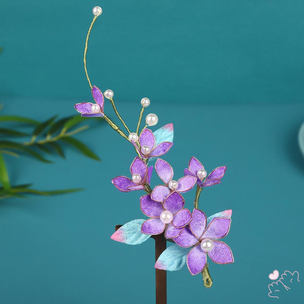 Kẹp Tóc Hoa Nhung Thanhhao, Trang Trí Cho Hanfu