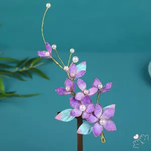 Kẹp Tóc Hoa Nhung Thanhhao, Trang Trí Cho Hanfu