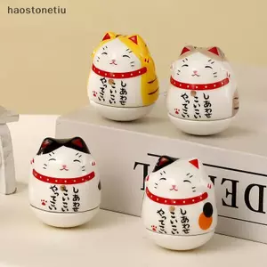 NS Nhật Bản Gốm May Mắn Tumbler Daruma Thủ Công Hoạt Hình May Mắn Đồ Trang Trí Phong Cảnh Trang Trí Nhà May Mắn Tượng Các Bức Tượng Nhỏ NS
