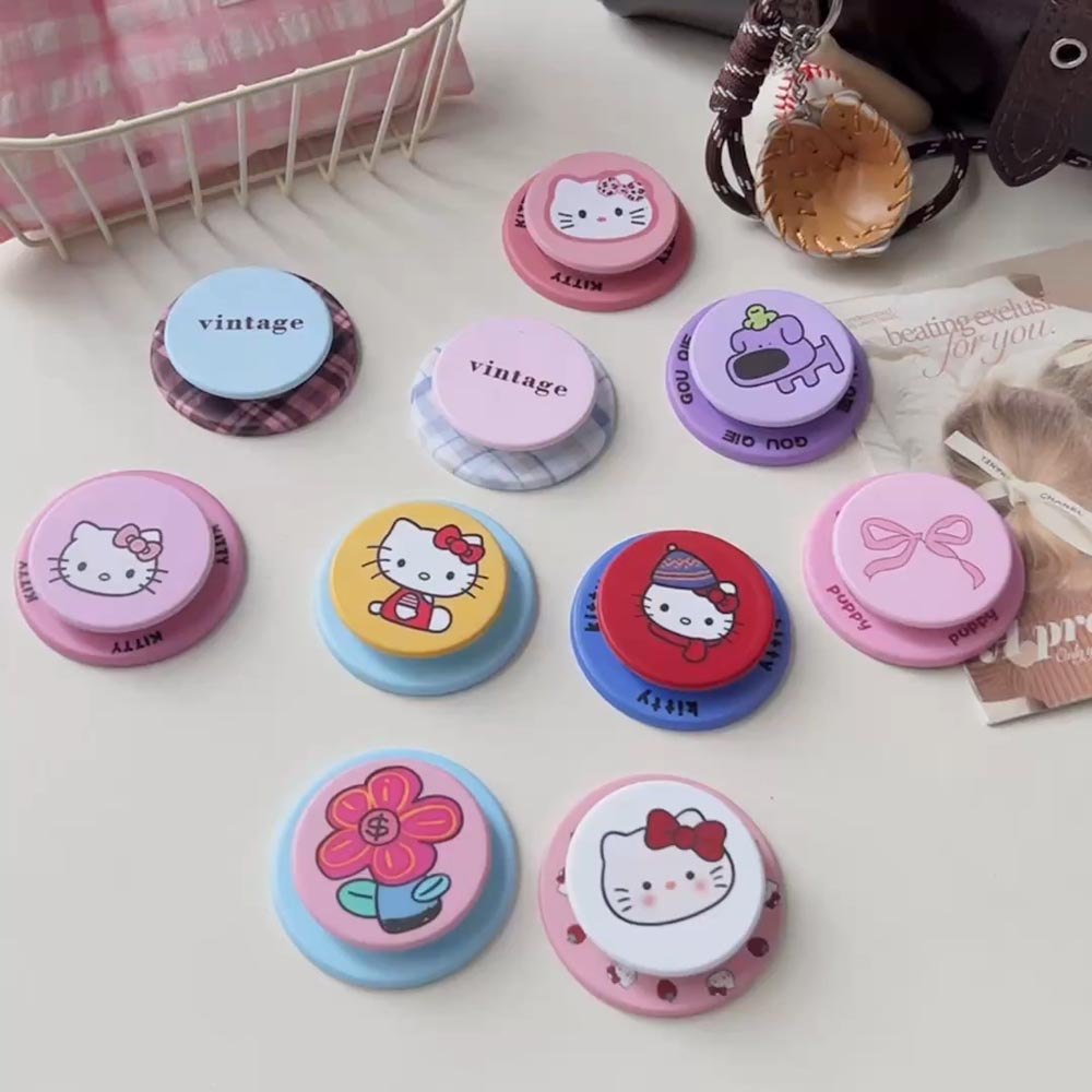 Popsocket Kitty Cat Bow Magnet Giá đỡ điện thoại có thể gập lại cho điện thoại nam châm