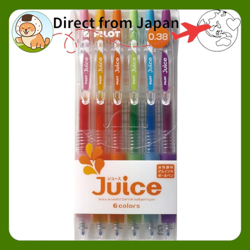 Bút bi gel Pilot Juice 0.38 6 màu LJU60UF6C