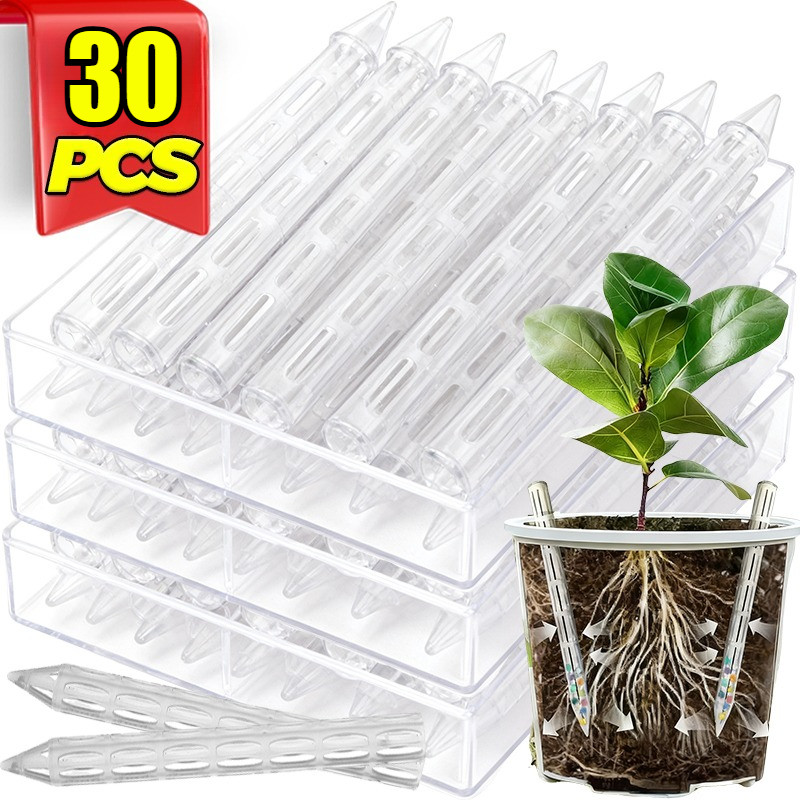 10-30 Cái Ống Thông Gió Chậu Hoa Cho Văn Phòng Vườn Gia Đình, Ống sục Khí Đất Trong Suốt Ngăn Ngừa Rễ Rot, Chất Tăng Cường Oxy Thực Vật Có Thể Tái Sử Dụng Cho Các Loại Thảo Dược Trong Nhà